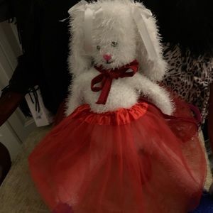 handmade crochet fur rabbit